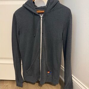 Aviator Nation Gray Zip Up Hoodie